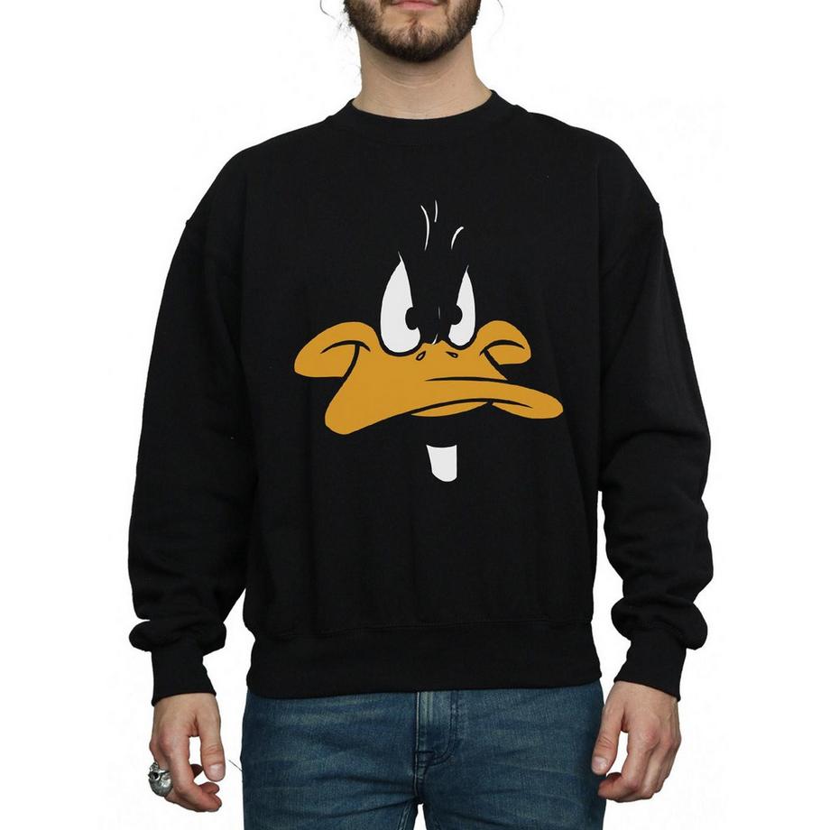 LOONEY TUNES Daffy Duck Gesicht Sweatshirt  