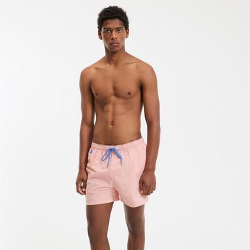 Badebermuda mit Seersucker-Print