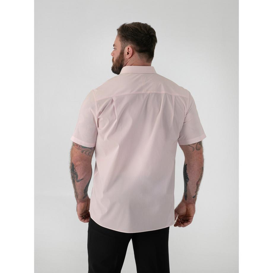 Duke  Chemise Extensible Manches Courtes Grande Taille Lucas 