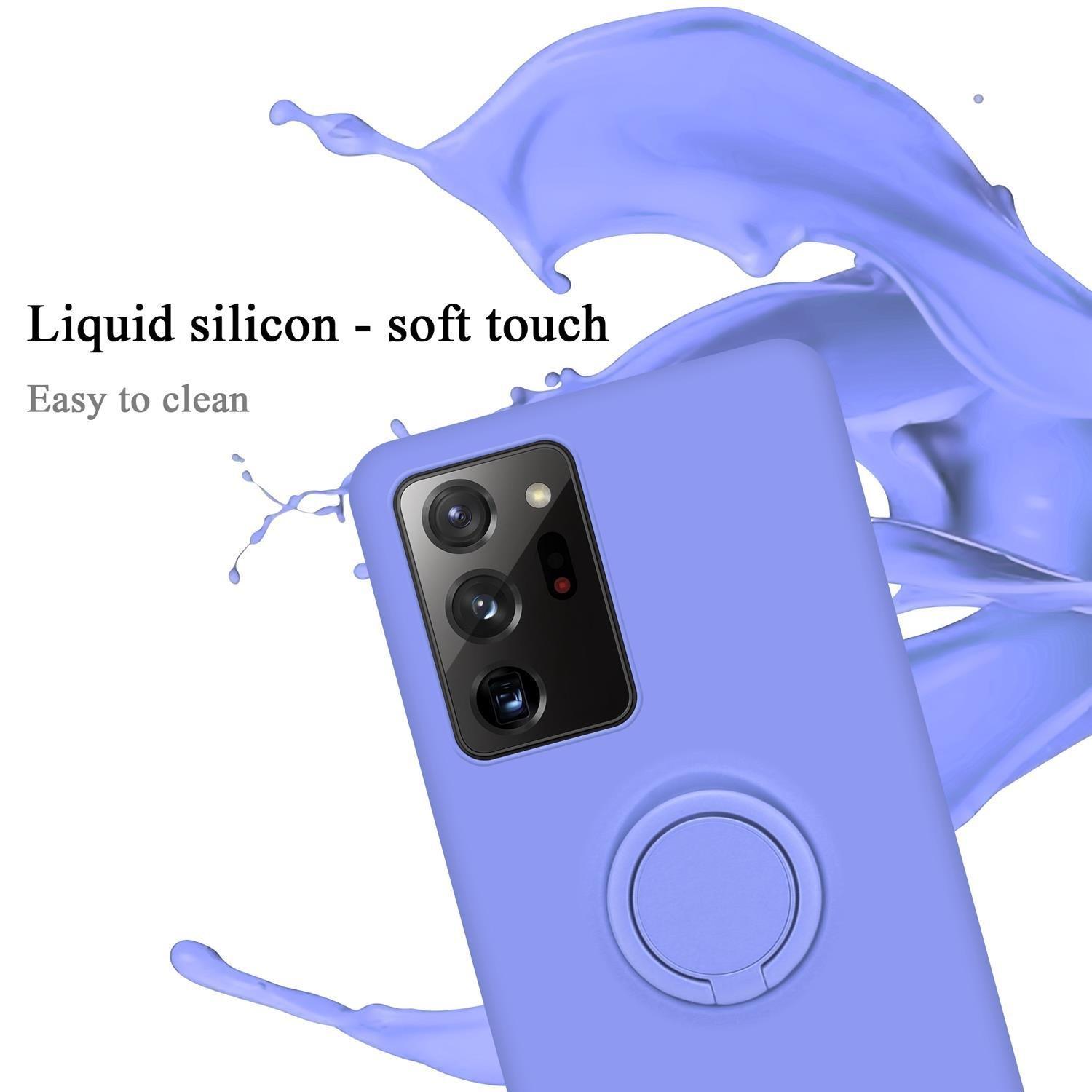 Cadorabo  Hülle für Samsung Galaxy NOTE 20 ULTRA TPU Silikon mit Ring Liquid 