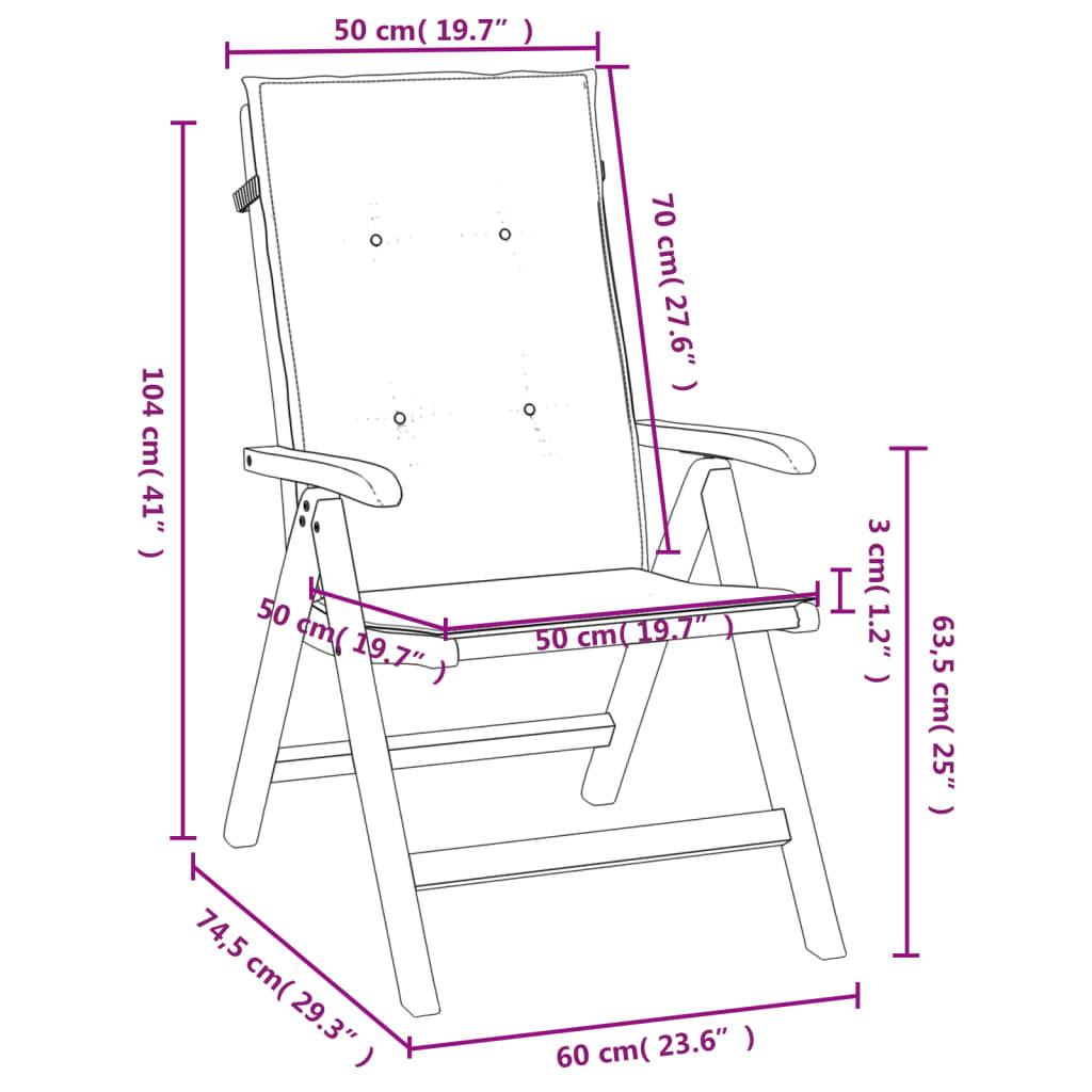 VidaXL Chaise de jardin inclinable bois  