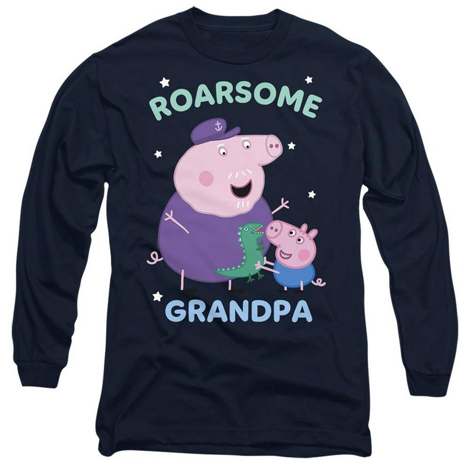 T-ShirtManches Longues Motif Papy Pig Roarsome