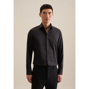 Performance-Hemd Slim Fit Langarm Uni