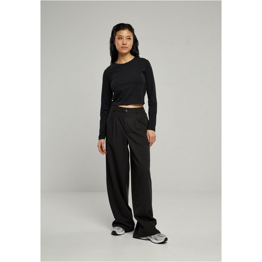 URBAN CLASSICS Pantaloni Pleat-Front Gamba Larga  
