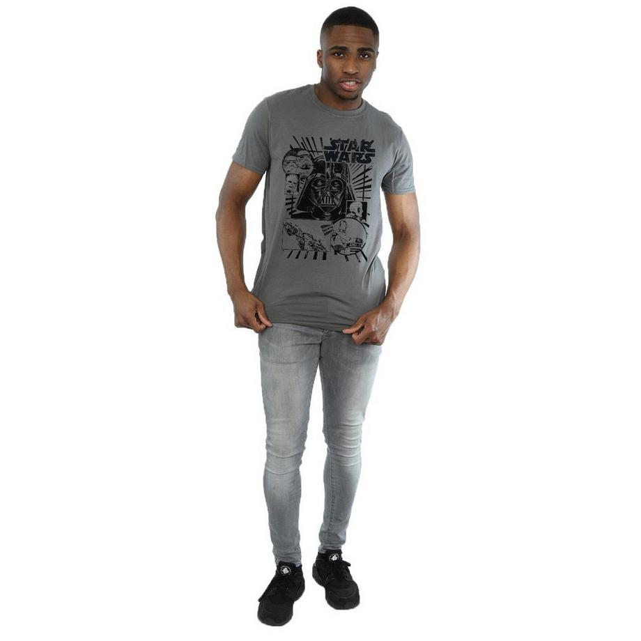 STAR WARS Star Wars Darth Vader Comic Strip T-Shirt  
