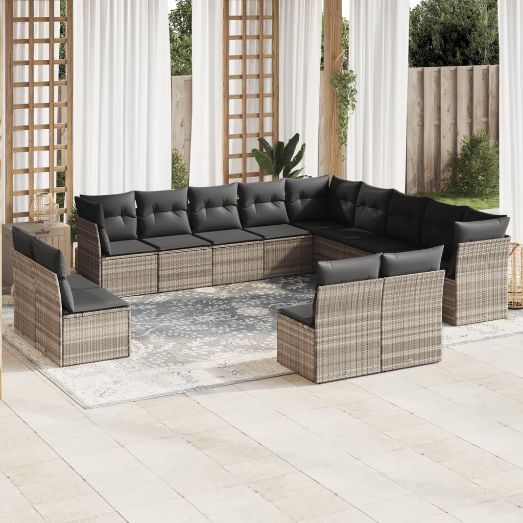 VidaXL set divano da giardino Polirattan  