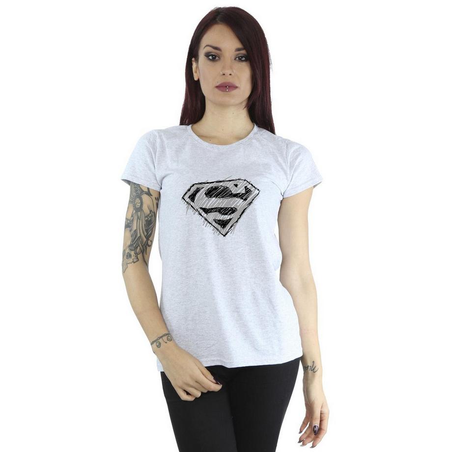 DC COMICS Superman Sketch Logo T-Shirt  
