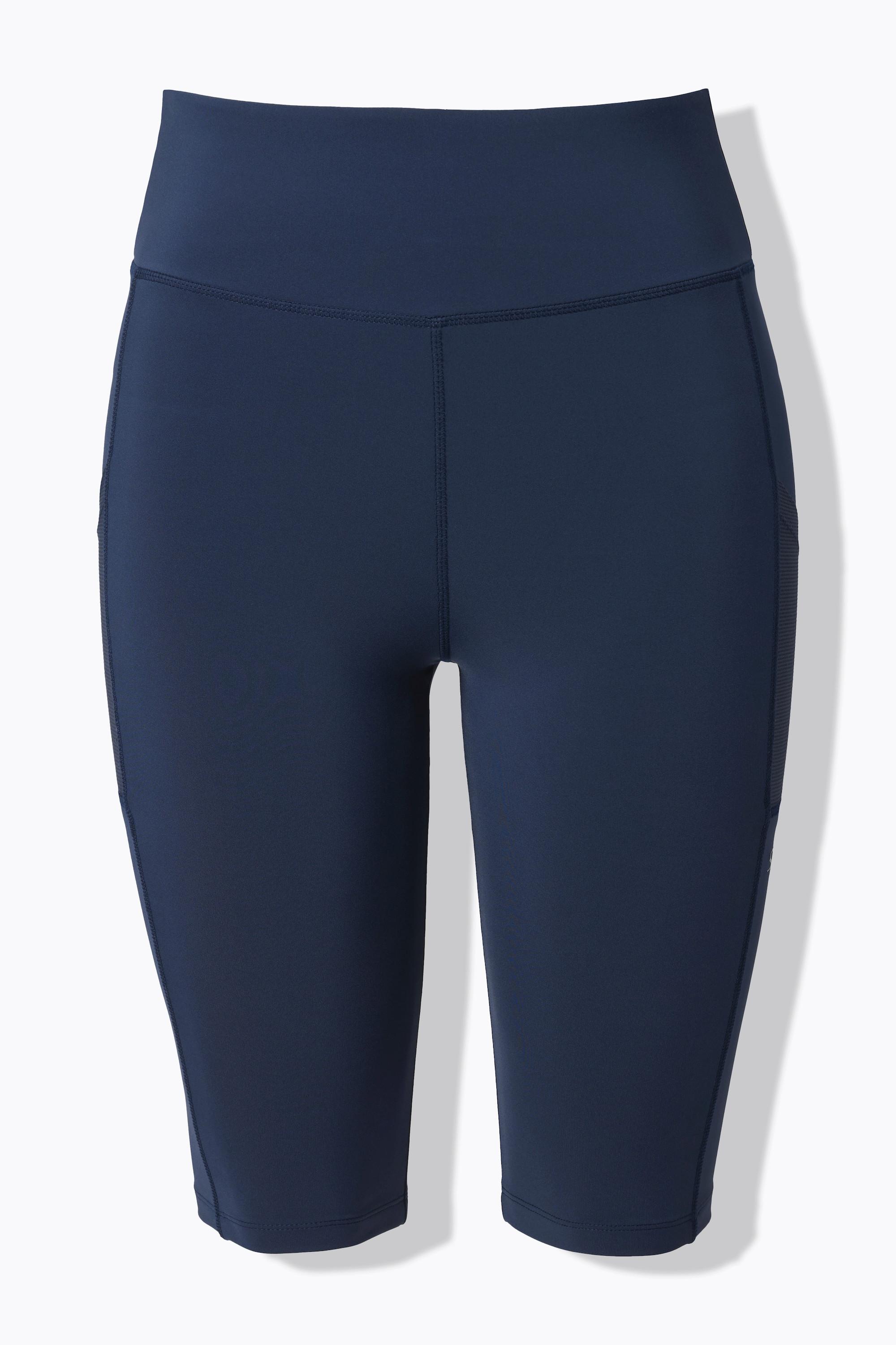 Ulla Popken Leggingshorts Elastikbund Mesh-Tasche  