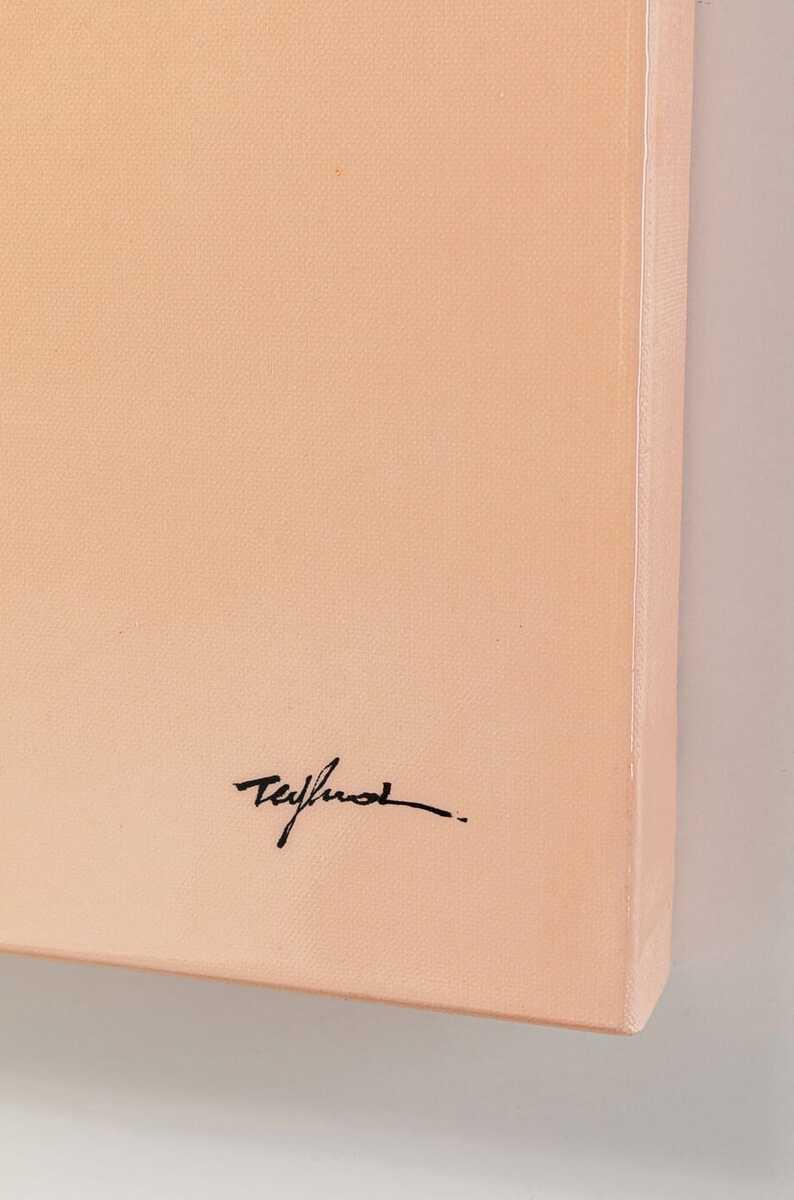 KARE Design Leinwandbild Tendency Circle pink 120x120  