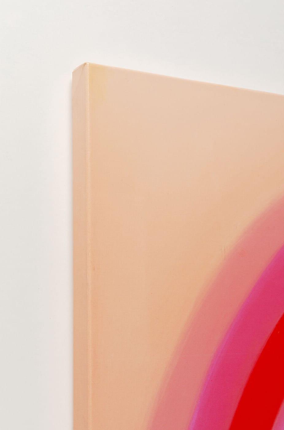 KARE Design Leinwandbild Tendency Circle pink 120x120  