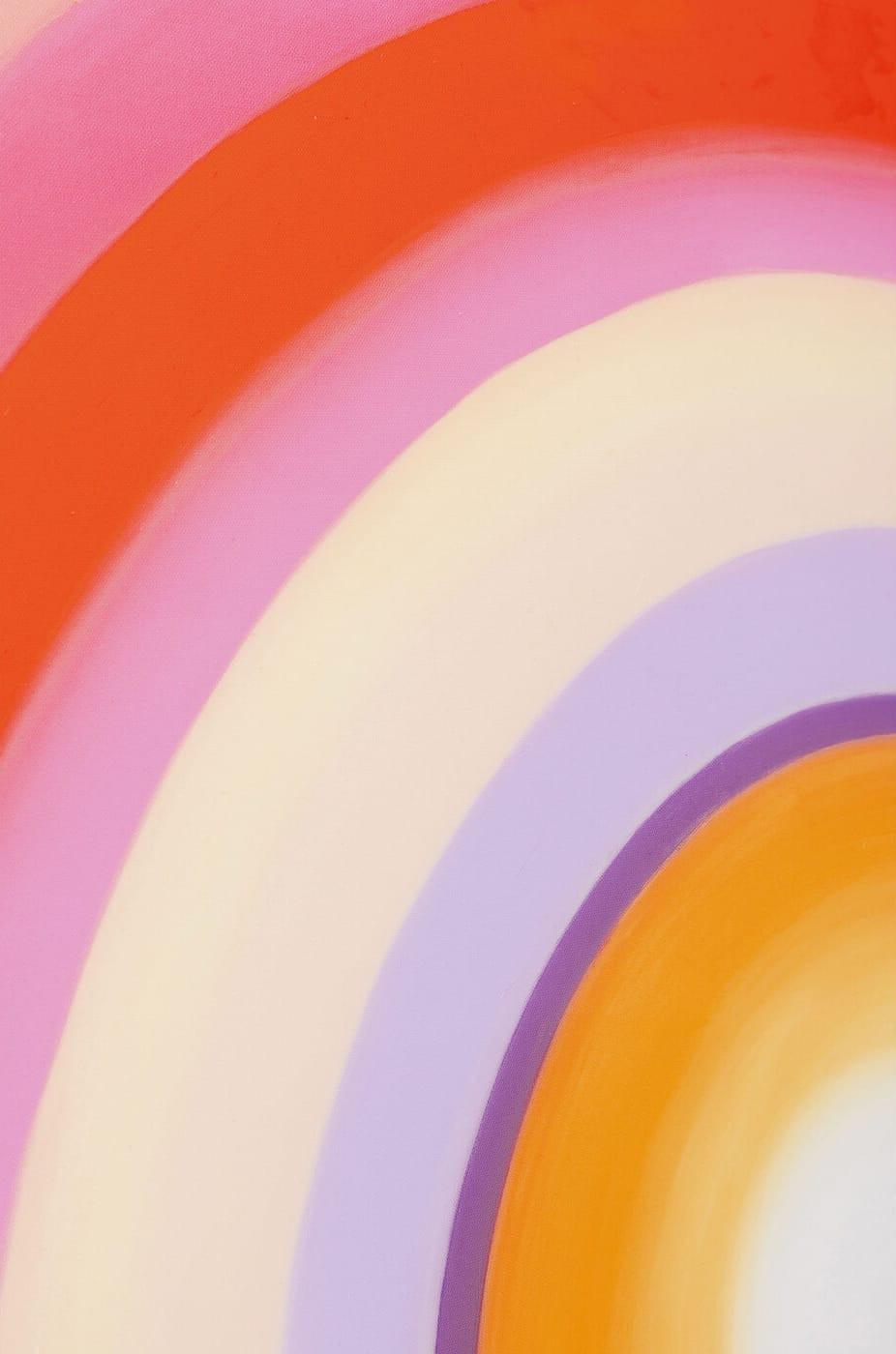 KARE Design Leinwandbild Tendency Circle pink 120x120  