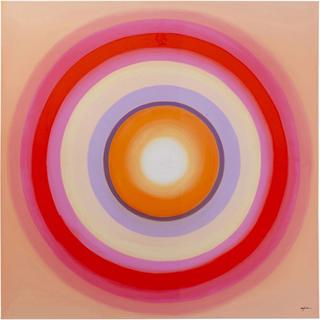 KARE Design Leinwandbild Tendency Circle pink 120x120  