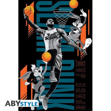 Abystyle Poster - Gerollt und mit Folie versehen - Space Jam - Looney Tunes  