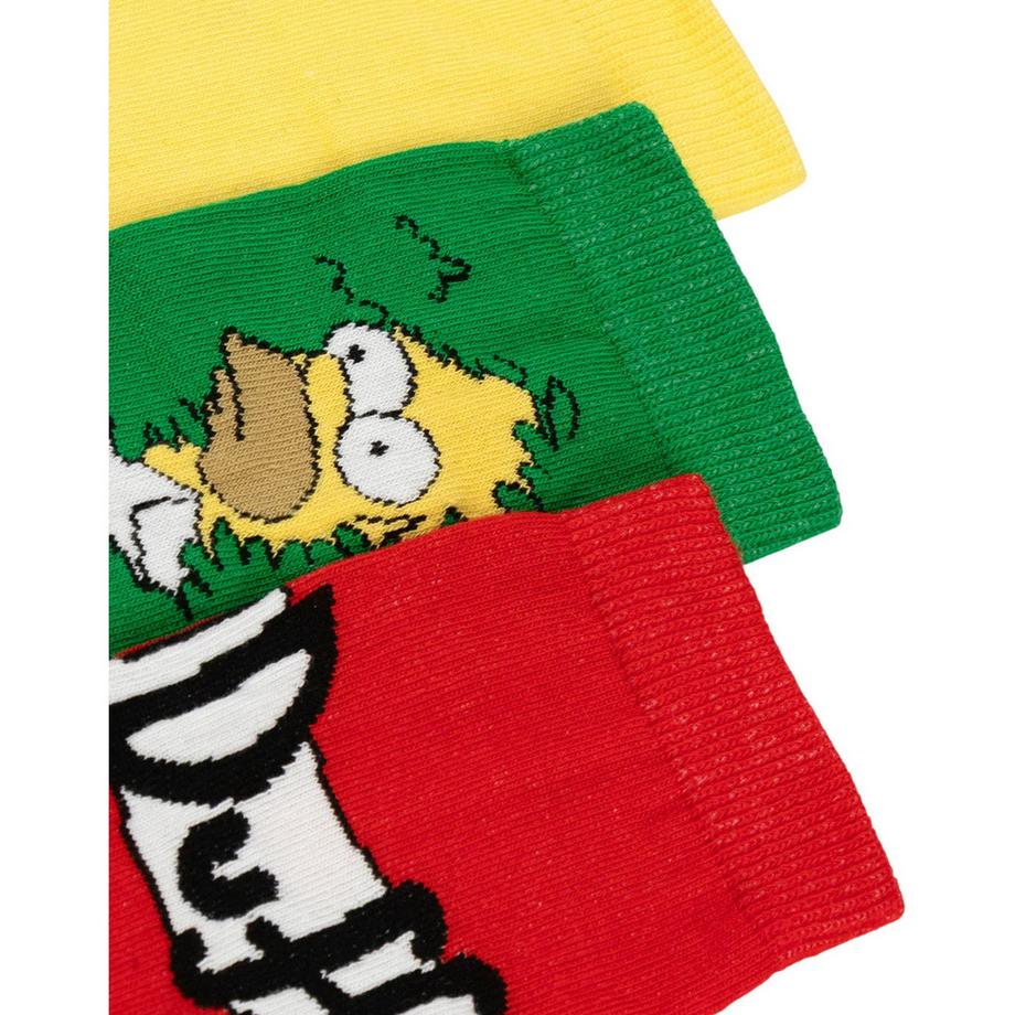The Simpsons  Calzini Homer Simpson Lunghezza Polpaccio Misura  (Confezione da tre) 