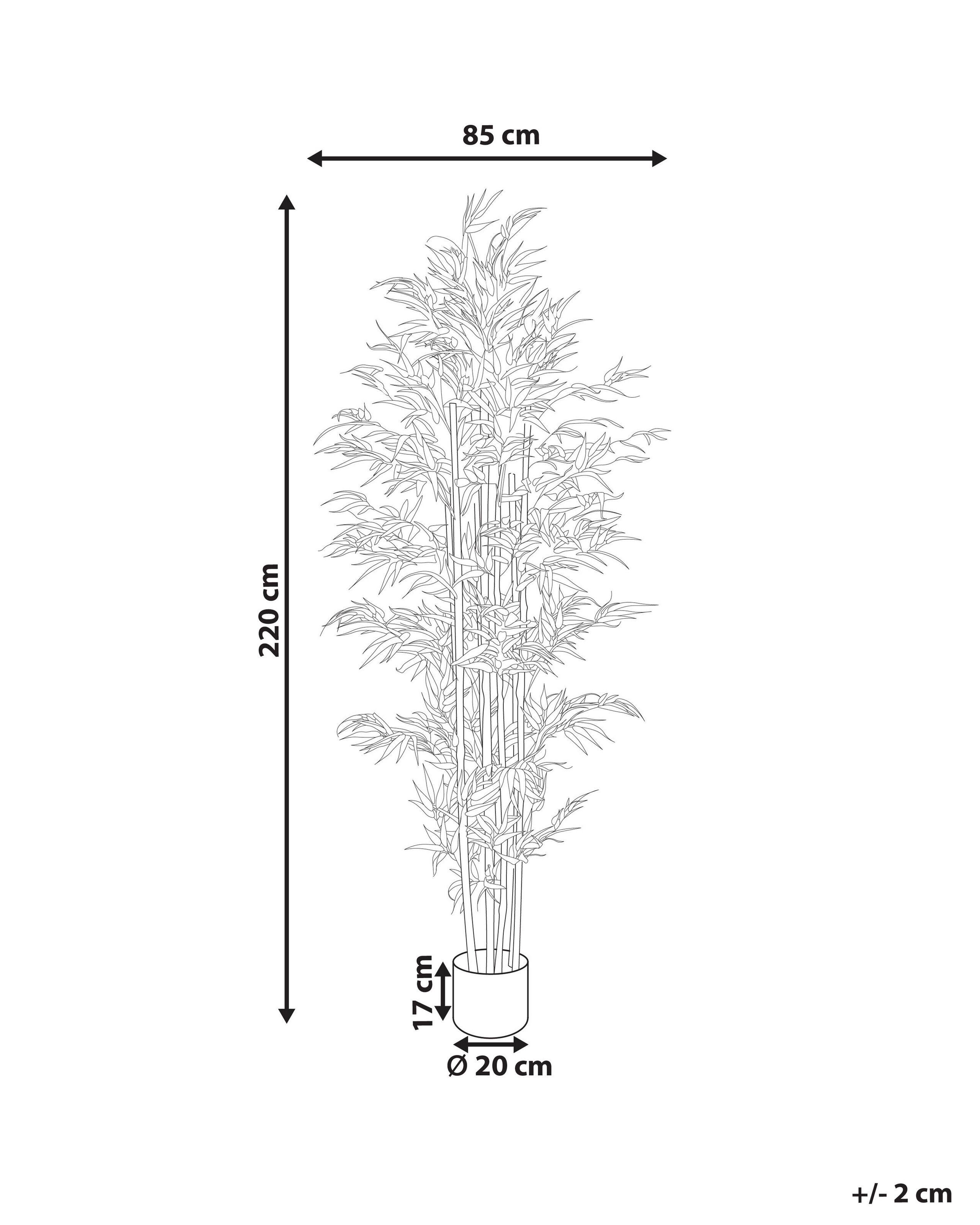 Beliani Plante artificielle en Matière synthétique BAMBOO  