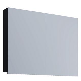 VCM Badschrank zeitlos | Maße ca. H. 59 x B. 60 x T. 12 cm | Zwei Drehtüren | Spiegelschrank - Badinos 59 x 60 cm  