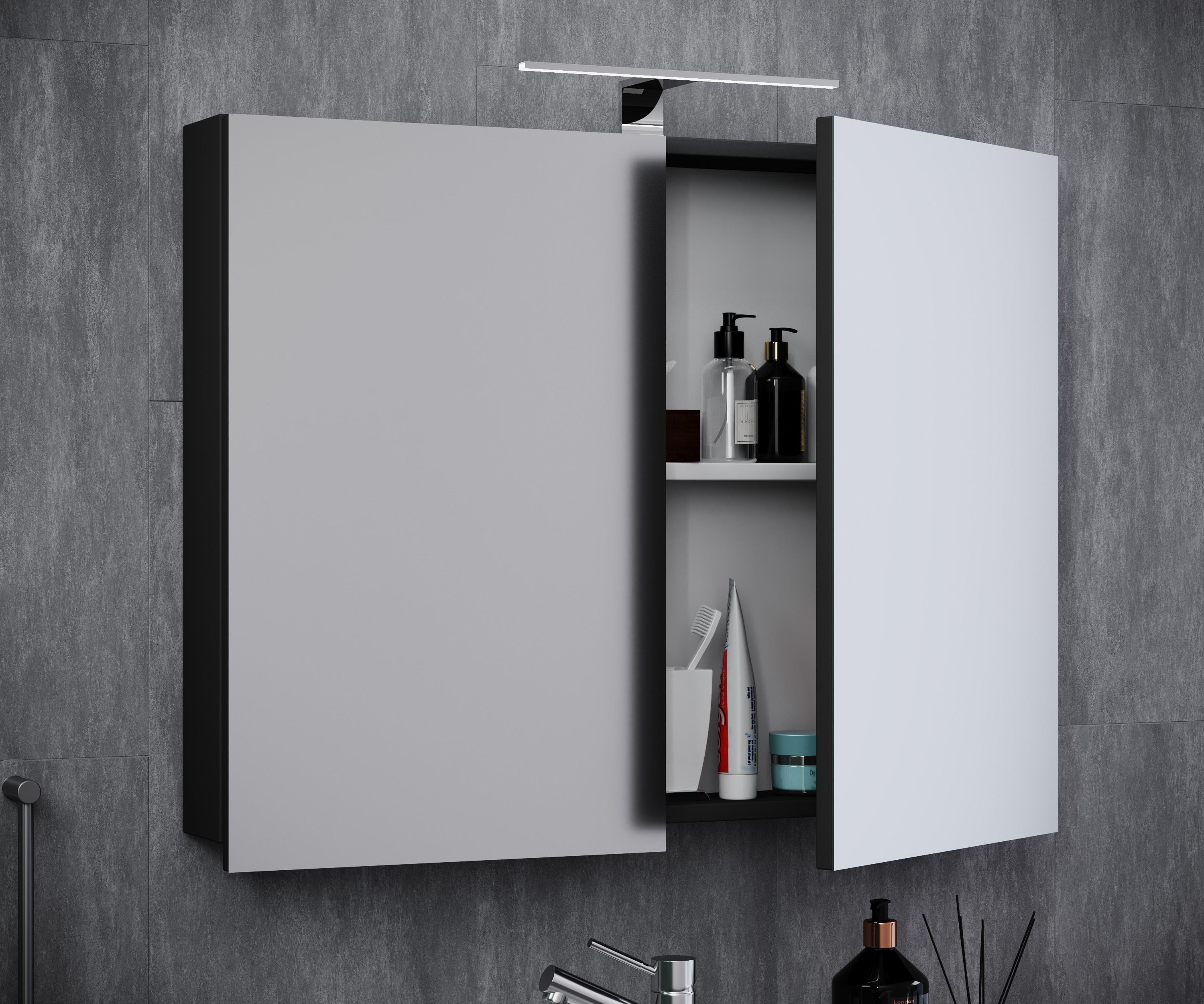 VCM Miroir de salle de bain miroir mural armoire à glace salle de bain Badinos 40 x 60 cm  