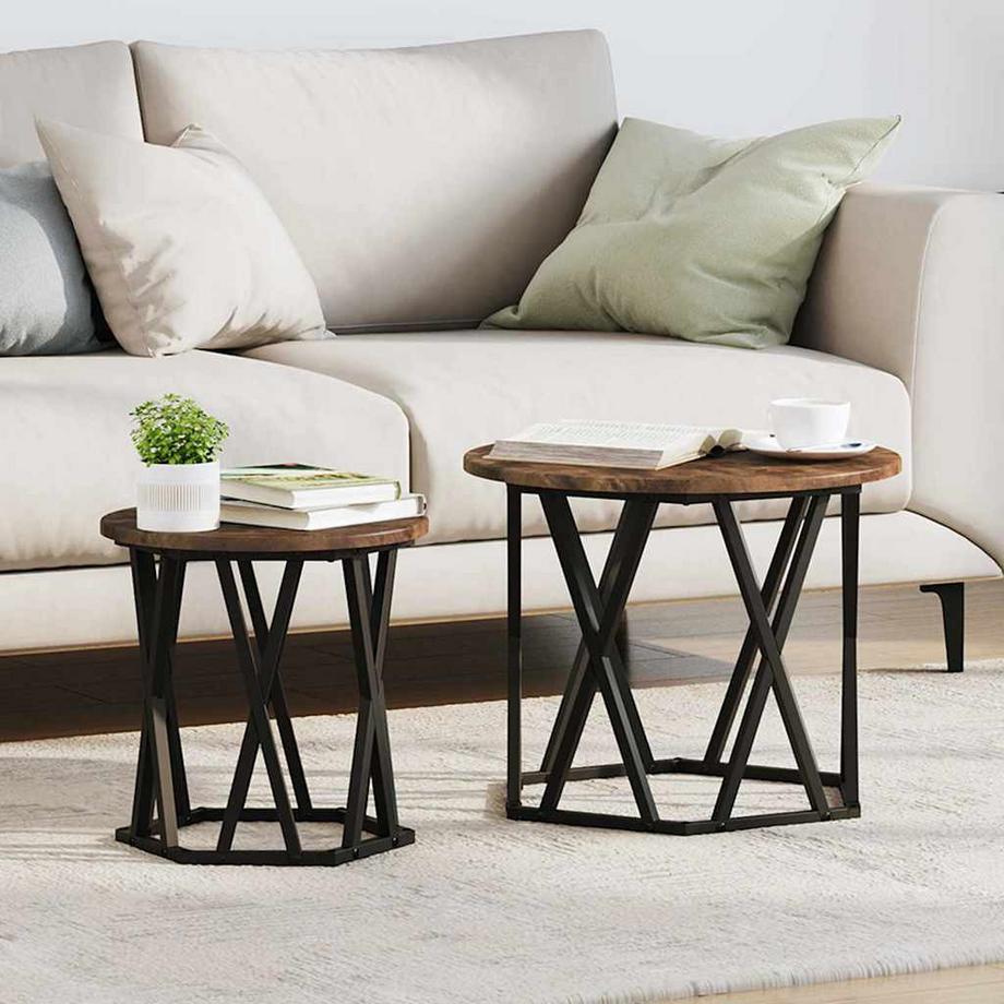 VidaXL Table d'appoint moderne bois d'ingénierie  
