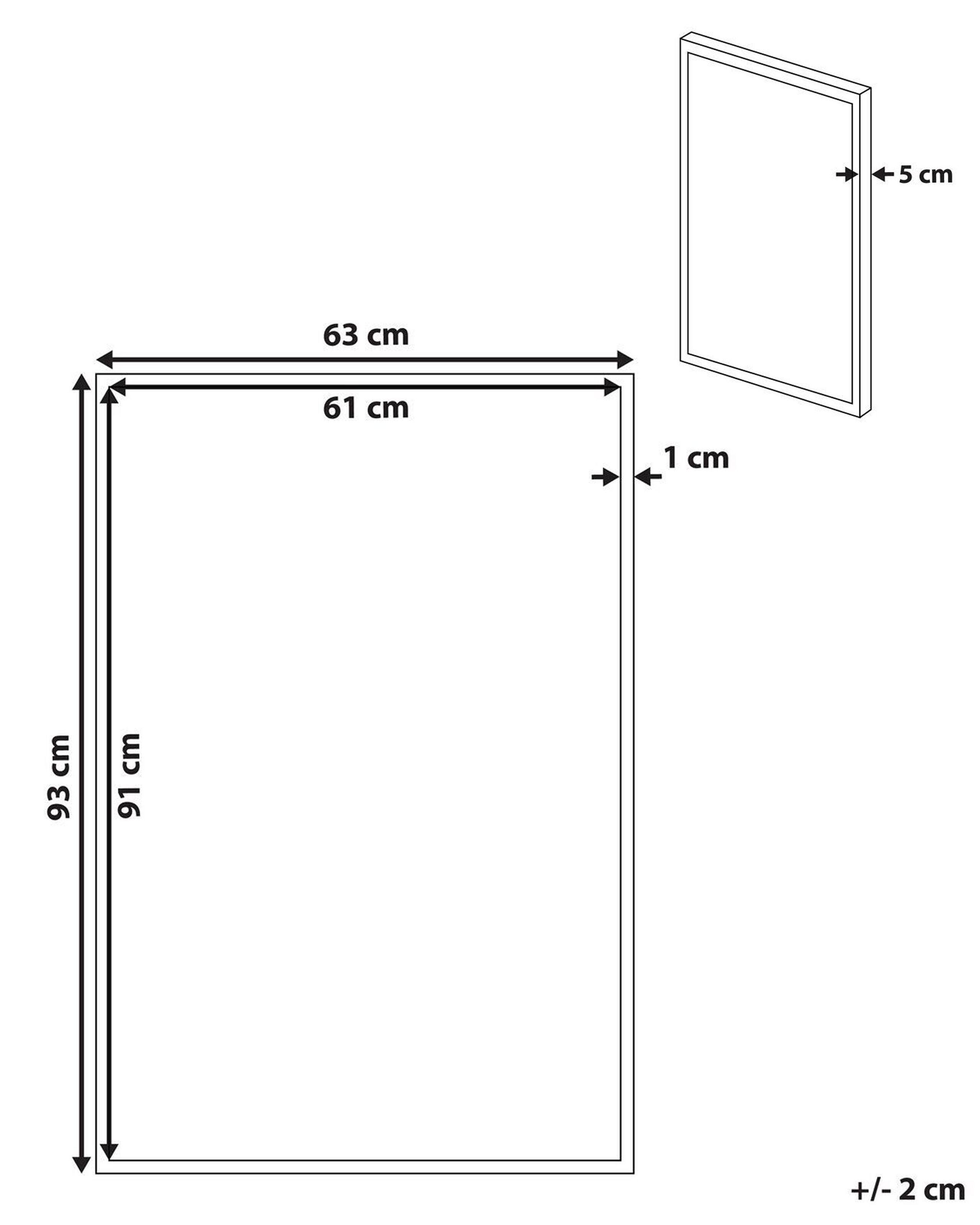 Beliani Imprimé sur toile en Tissu Moderne FRISA  