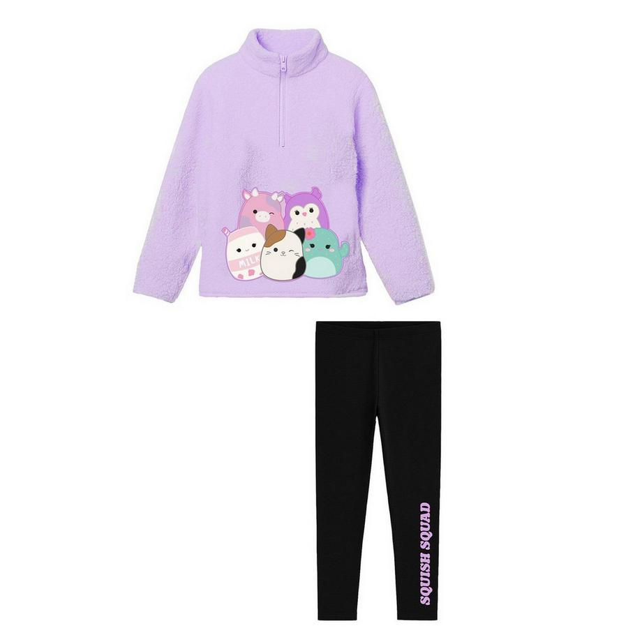 Loungewear Set, Mit Halbem Reißverschluss, Teddyfleece