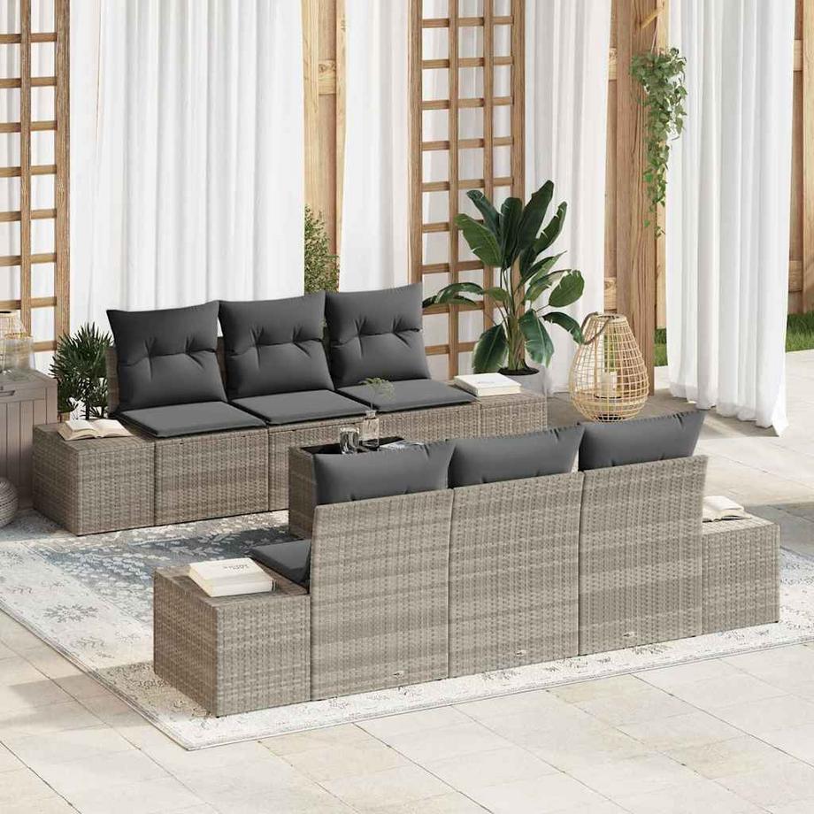 VidaXL Divano da giardino Polyrattan  