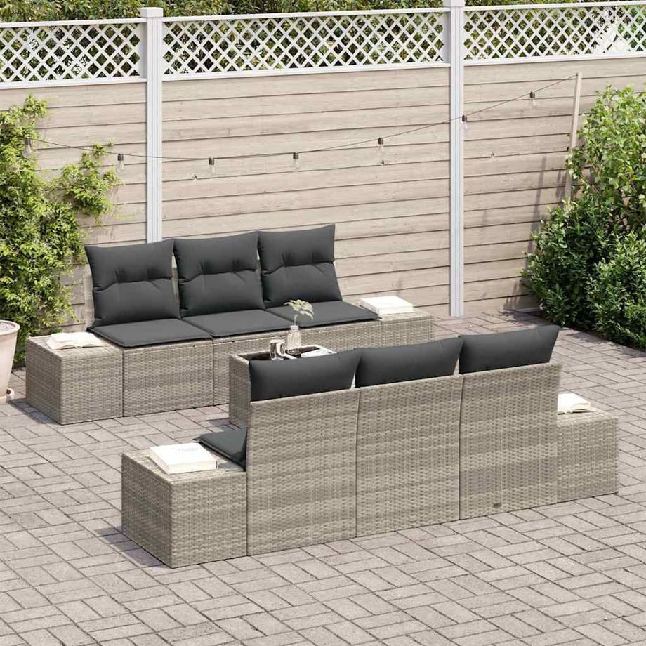 VidaXL Divano da giardino Polyrattan  