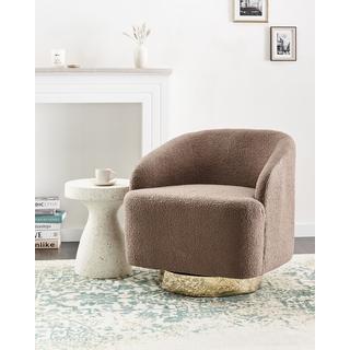 Beliani Fauteuil en Bouclé Rétro LAVIK  