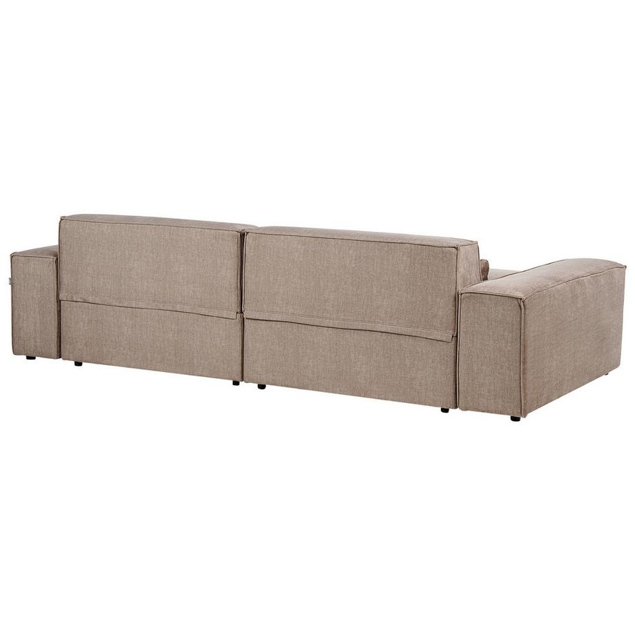 Beliani Ecksofa aus Stoff  HELLNAR  