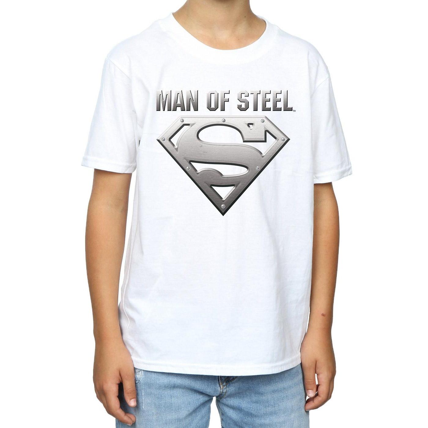 DC COMICS  Superman Man Of Steel Shield TShirt 