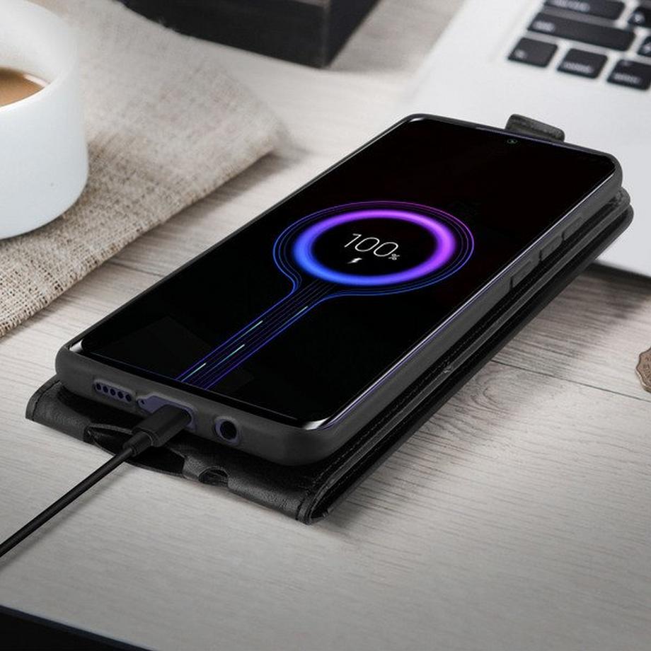 Avizar  Étui Xiaomi Mi Note 10 Lite Clapet Noir 