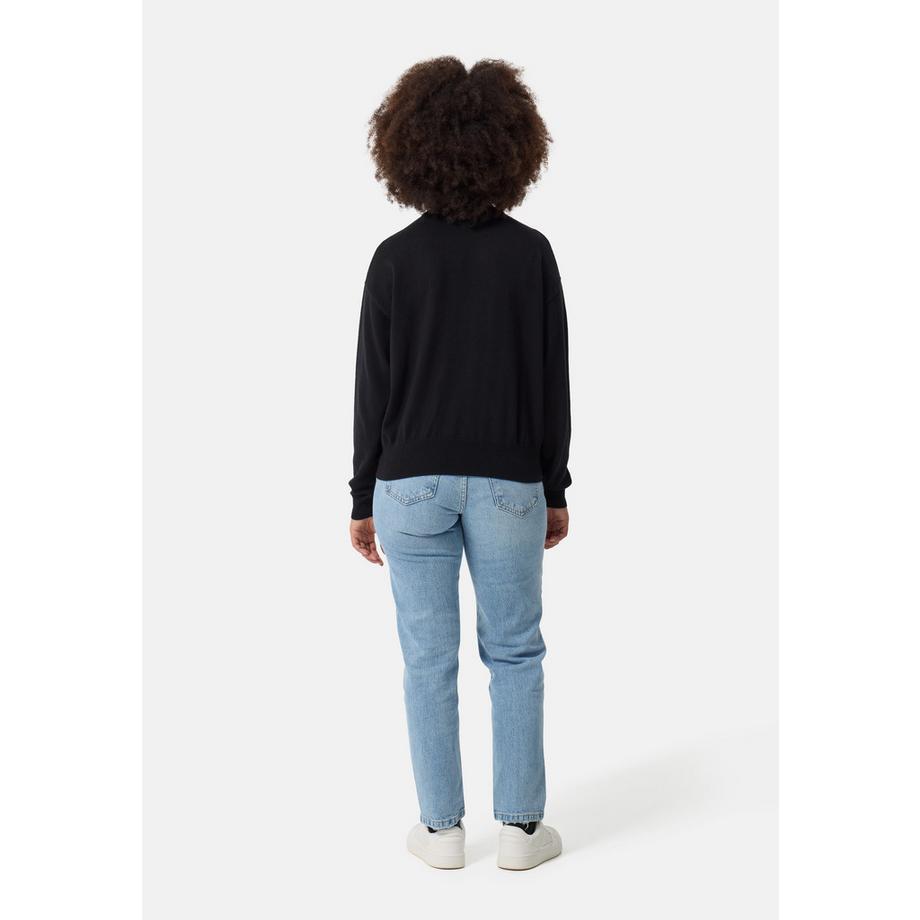 CASH-MERE.CH Wolle Kaschmir Oversize Style Rundhals Pullover  