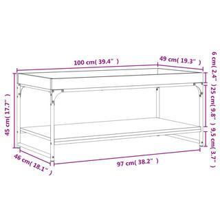 VidaXL Couchtisch holzwerkstoff  