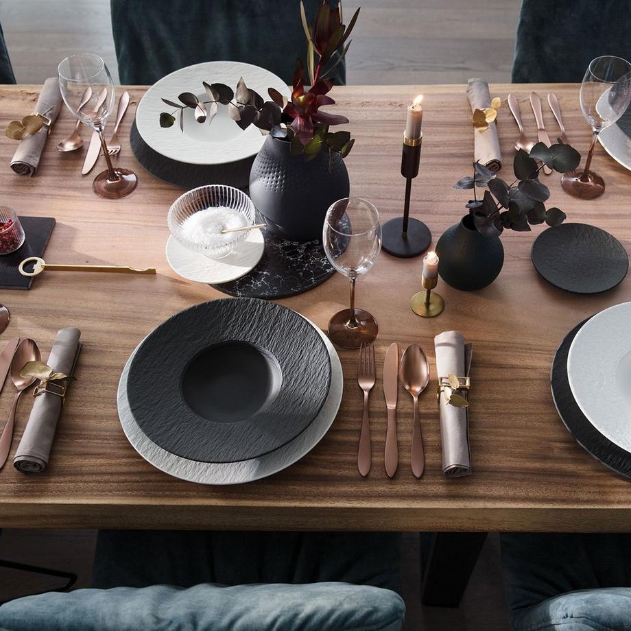 Villeroy&Boch Italian set White & Black Manufacture Rock blanc  