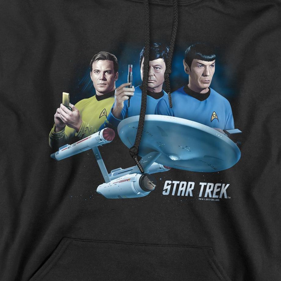 Star Trek Main Three Felpa con cappuccio  