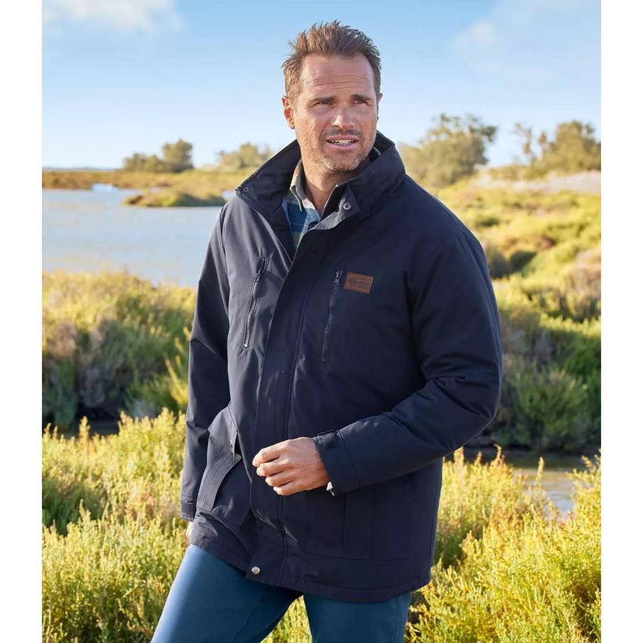 Atlas For Men Parka Idrorepellente con Collo a Imbuto  