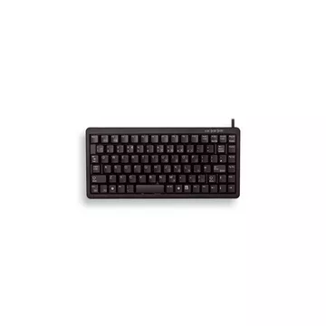 G84-4100 Kompakte Kabelgebundene Tastatur, USB/PS2 Schwarz (QWERTZ - DE)
