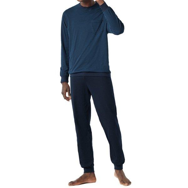 Schiesser  Essentials Nightwear - Schlafanzug Langarm 