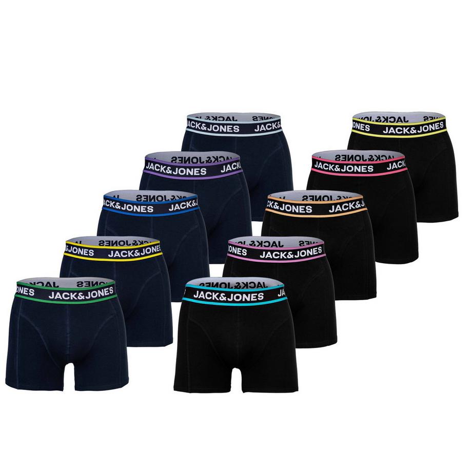 Boxershort  10er Pack Stretch-JACLIMES SOLID TRUNKS 10 PACK