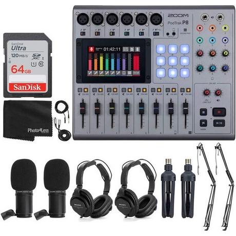 Zoom  Zoom Podtrak P8 Multitrack Podcast Recorder 