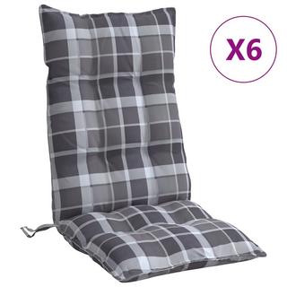 VidaXL Coussin de chaise à dossier haut tissu  