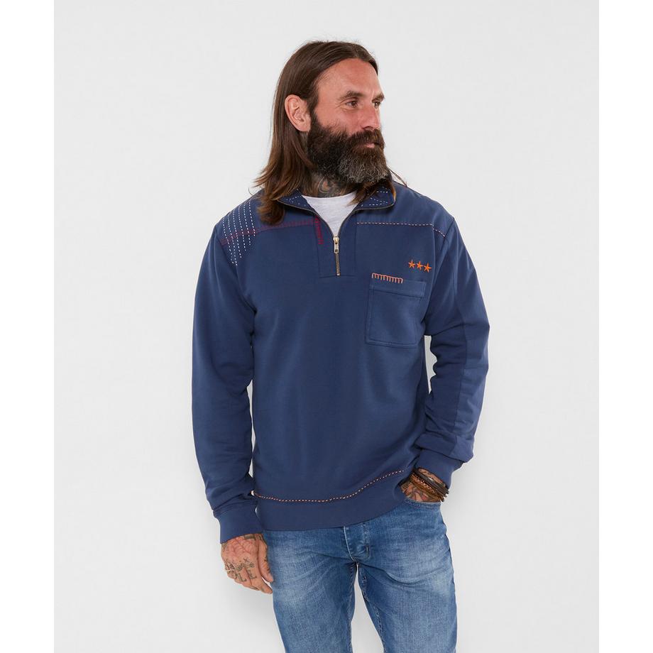 Lässiges personalisiertes Stehkragen-Sweatshirt