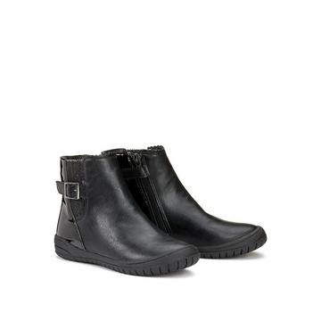 Bottines zippées élastique pailleté