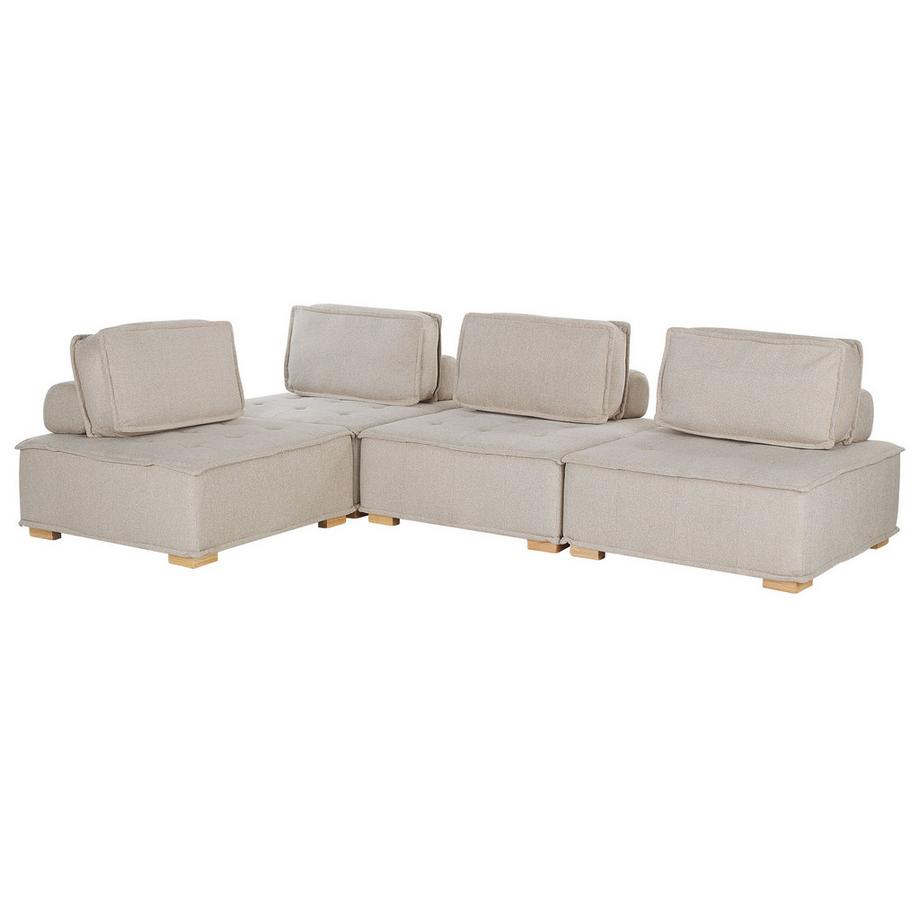 Beliani Ecksofa aus Stoff Modern TIBRO  