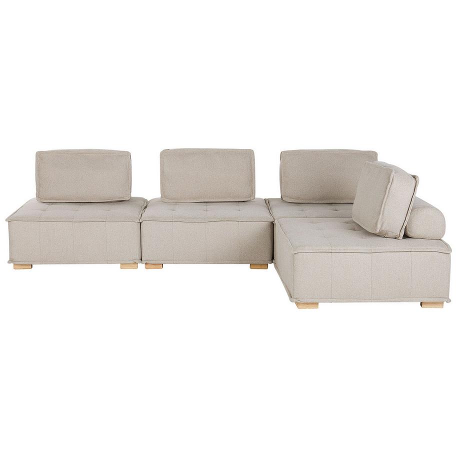 Beliani Ecksofa aus Stoff Modern TIBRO  