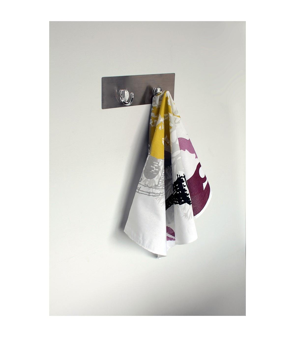 Calicosy Plaquette adhésive 2 crochets  