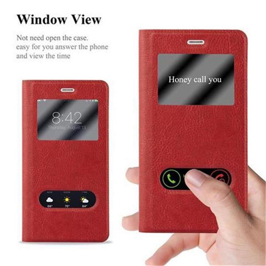 Cadorabo  Hülle für Huawei P9 LITE 2016 / G9 LITE Magnetverschluss, 2 Sichtfenstern 