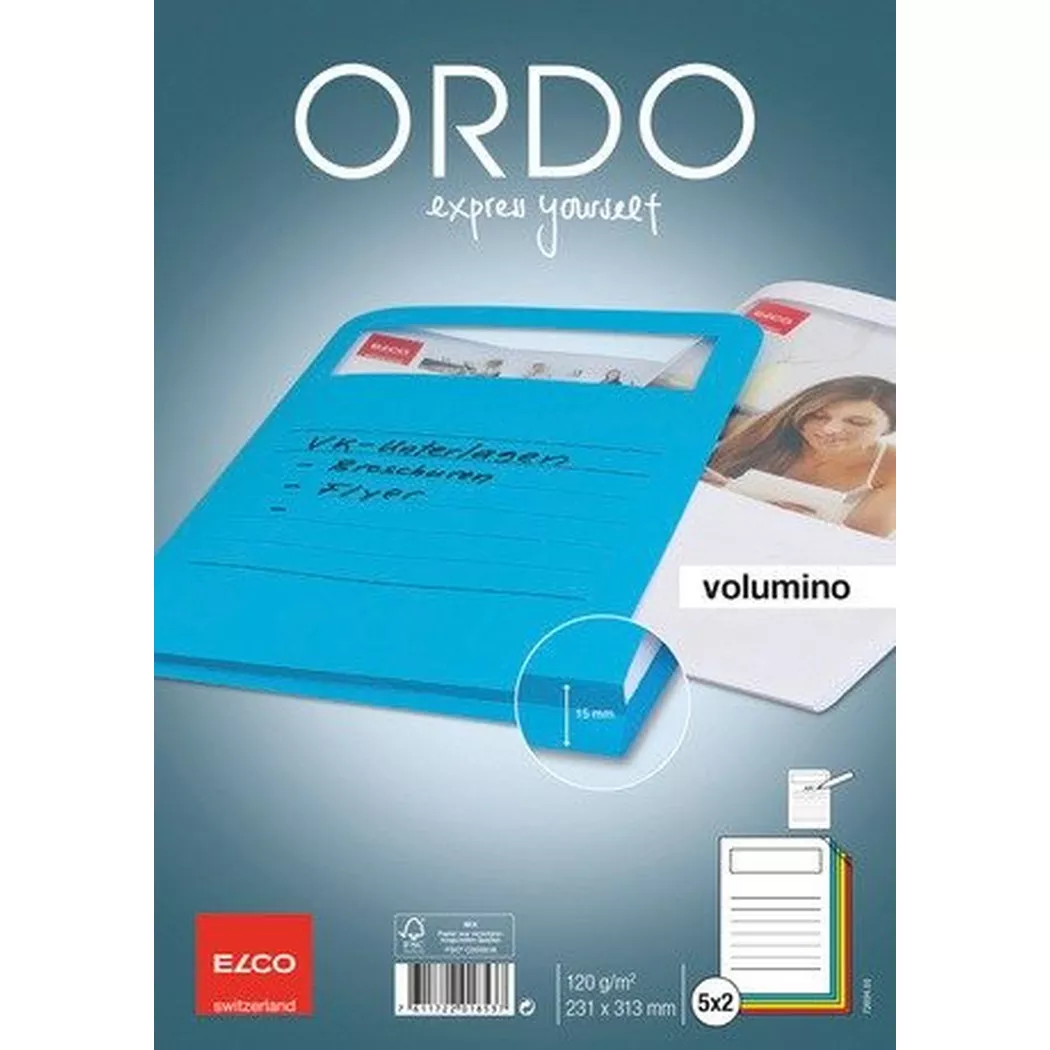 elco – Organisationsmappen Ordo A4 73694.00 assortiert 10 Stück, One Size