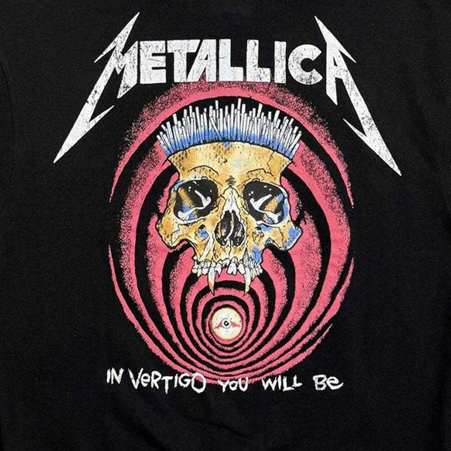 Metallica Felpa Con Cappuccio In Vertigo Con Zip Intera  
