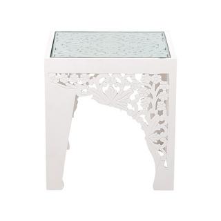 Beliani Beistelltisch 2er Set aus MDF-Platte Rustikal AMADPUR  