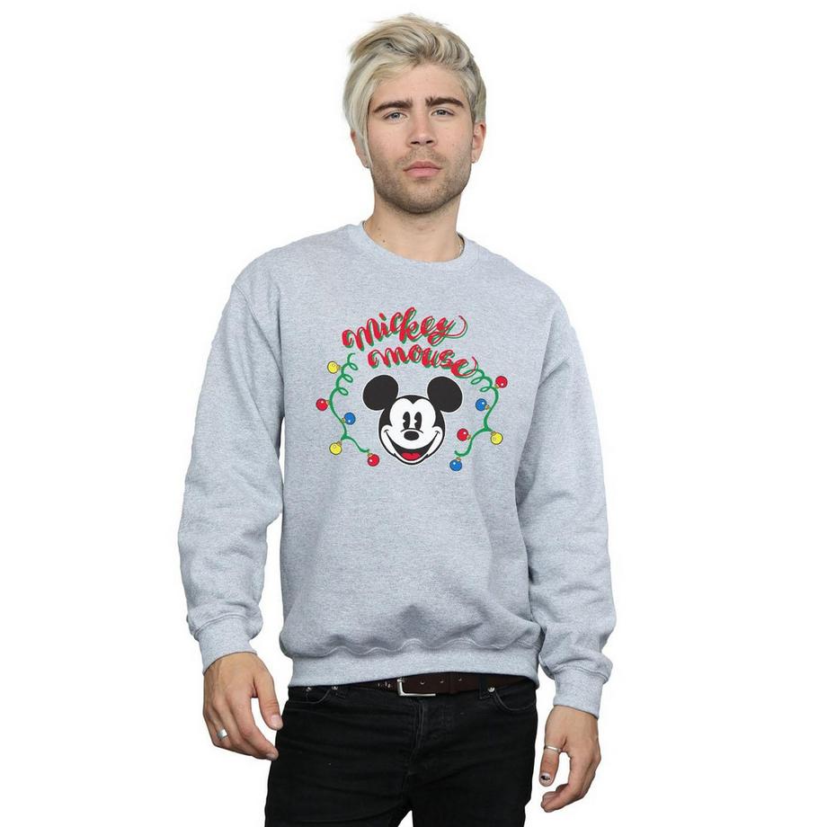 Disney Mickey Mouse Christmas Lights Sweatshirt  